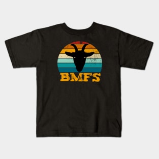 BMFS Goat Vintage Sunset Kids T-Shirt
